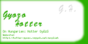 gyozo hotter business card